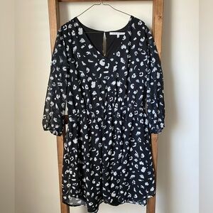 Collective Concepts Black Dress with White Accents